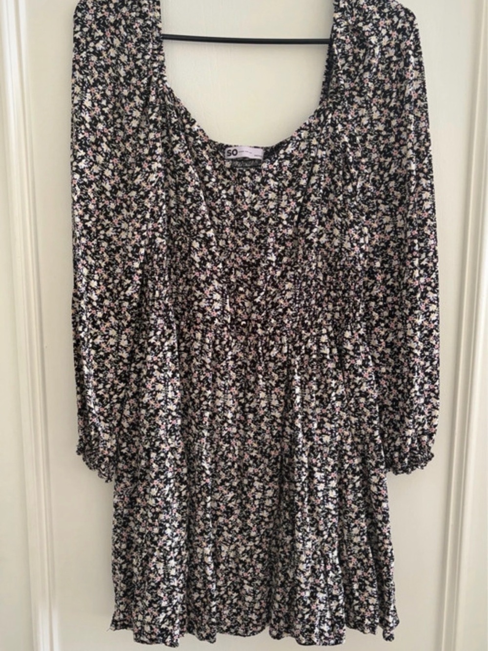SO Floral Black and Pink dress